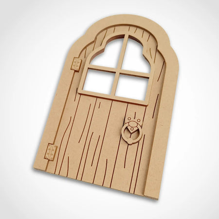 Ornate Layered Fairy Door Craft Kit with Woodgrain