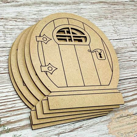 Oval Shaped Miniature Fairy Door Craft Blanks