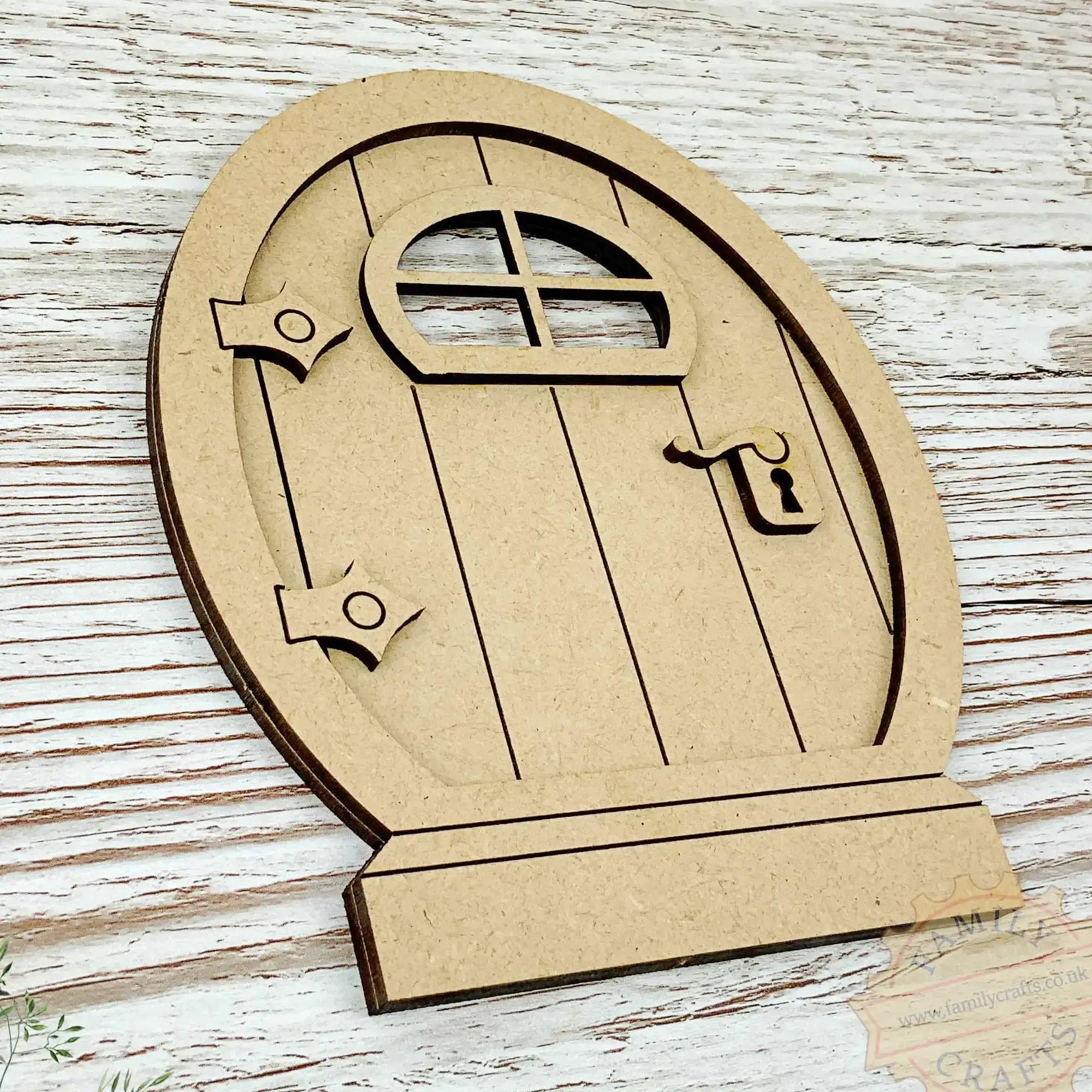 Oval Layered Fairy Door Craft Kit MDF