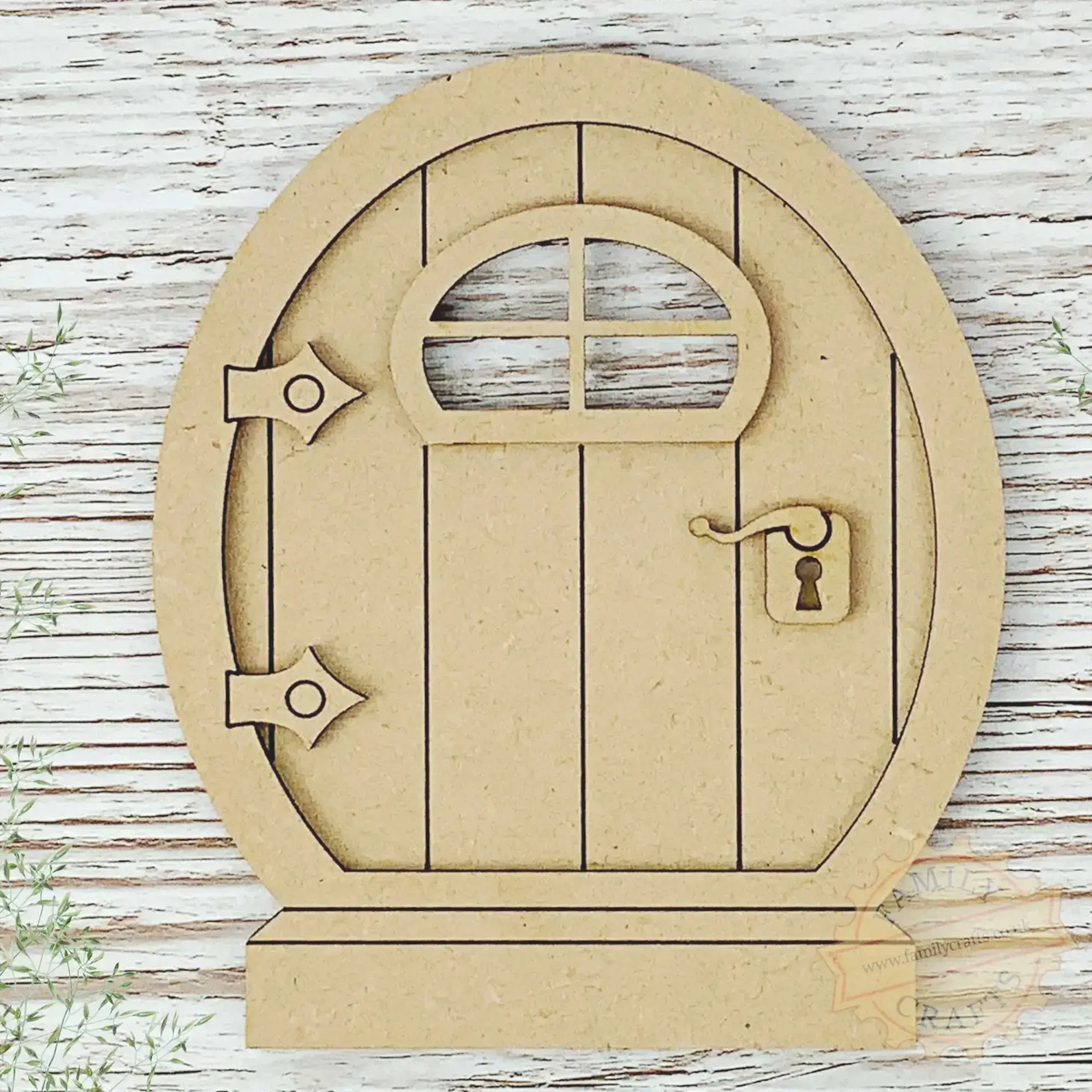 Oval Fairy Door Kit MDF