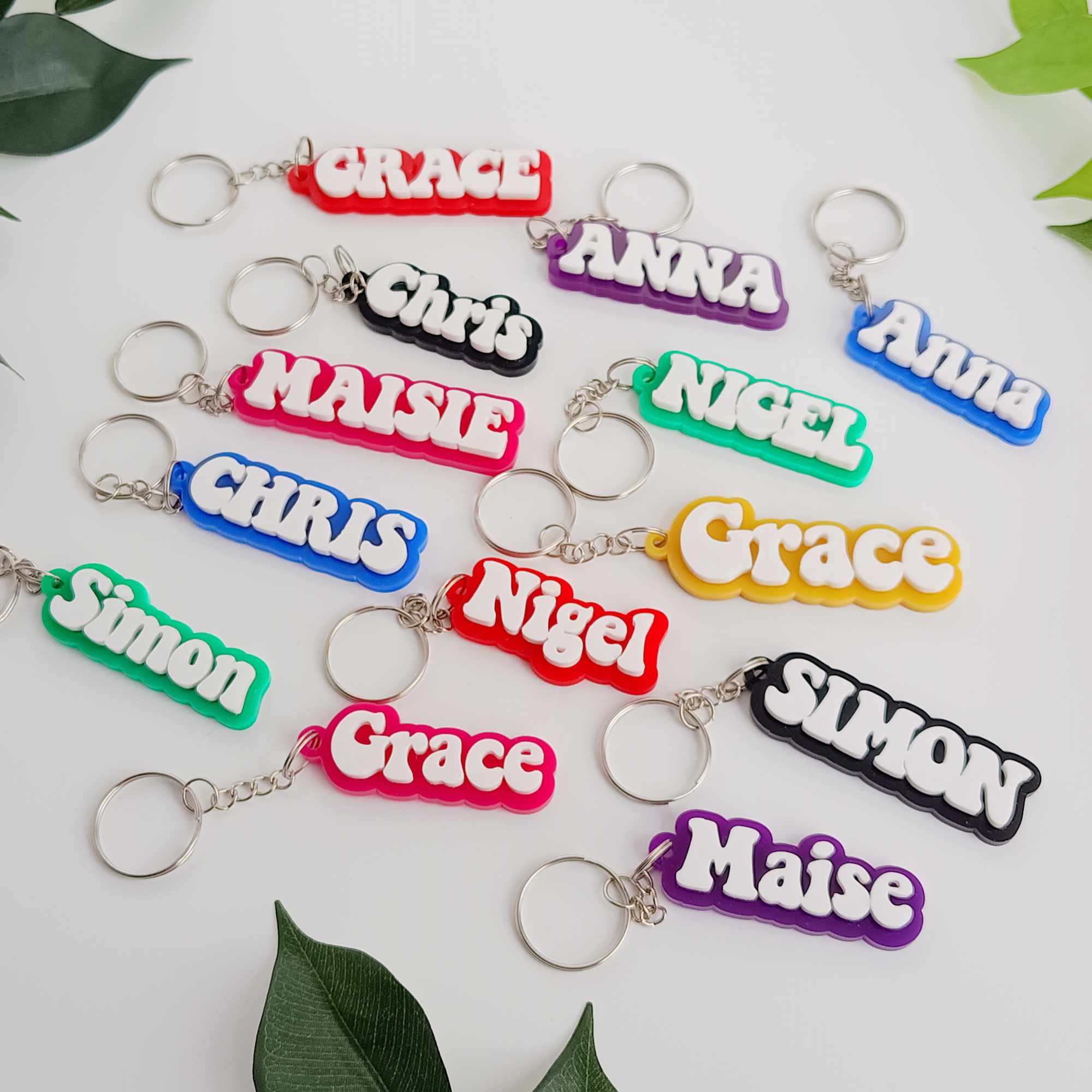 Personalised Acrylic Keyring - Create Your Own Custom Keyring Today