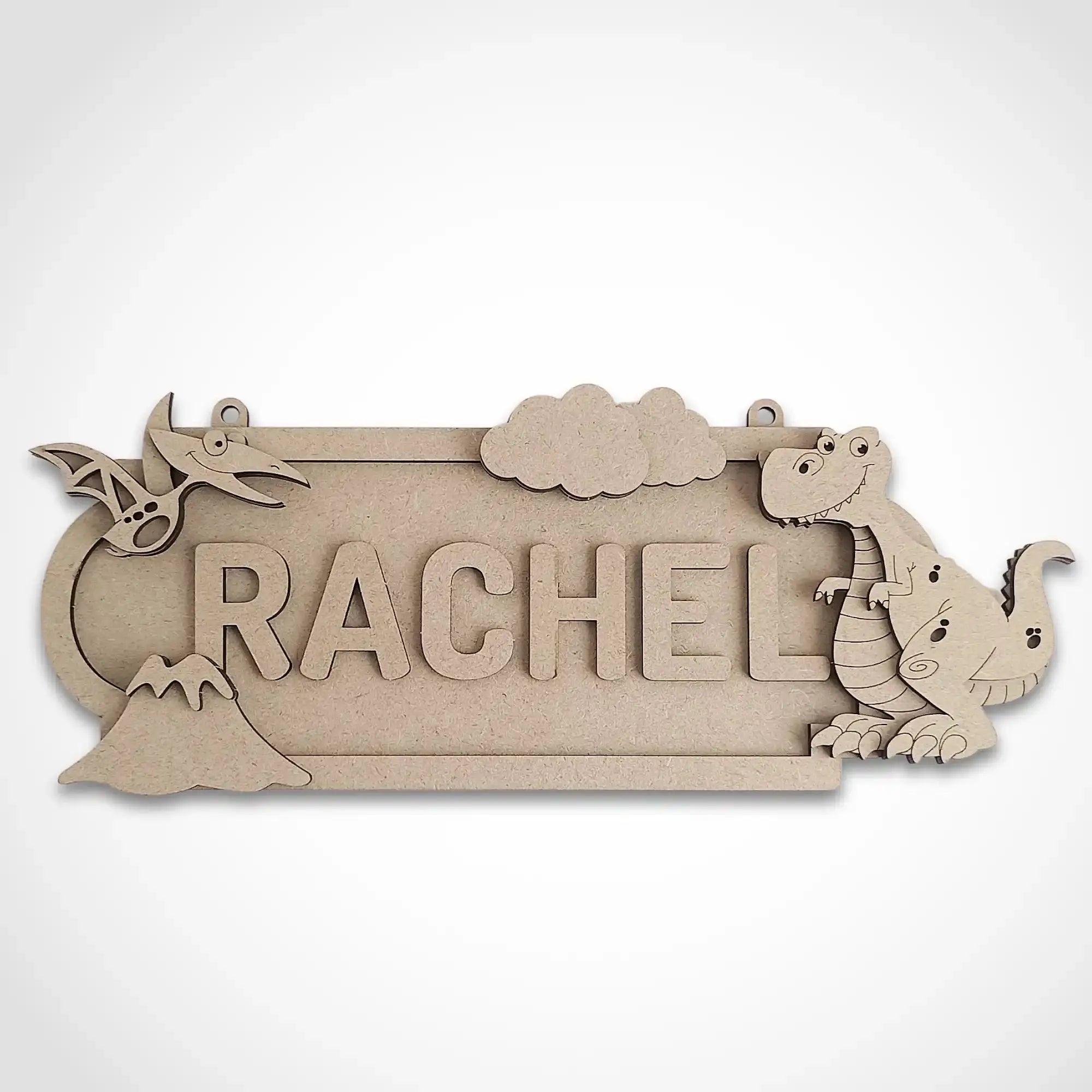 personalised dinosaur door sign