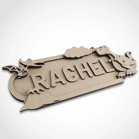 personalised dinosaur name sign