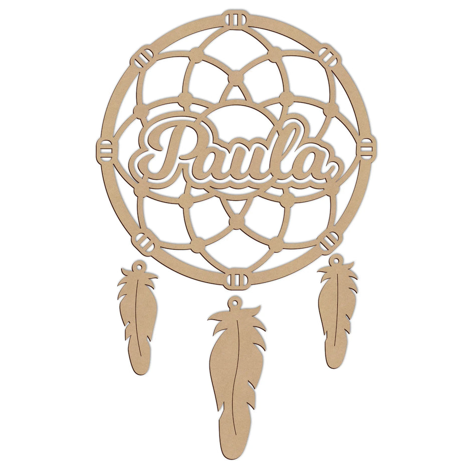 Personalised Dreamcatcher Wall Hanging Craft Kit for Nursery & Bedroom