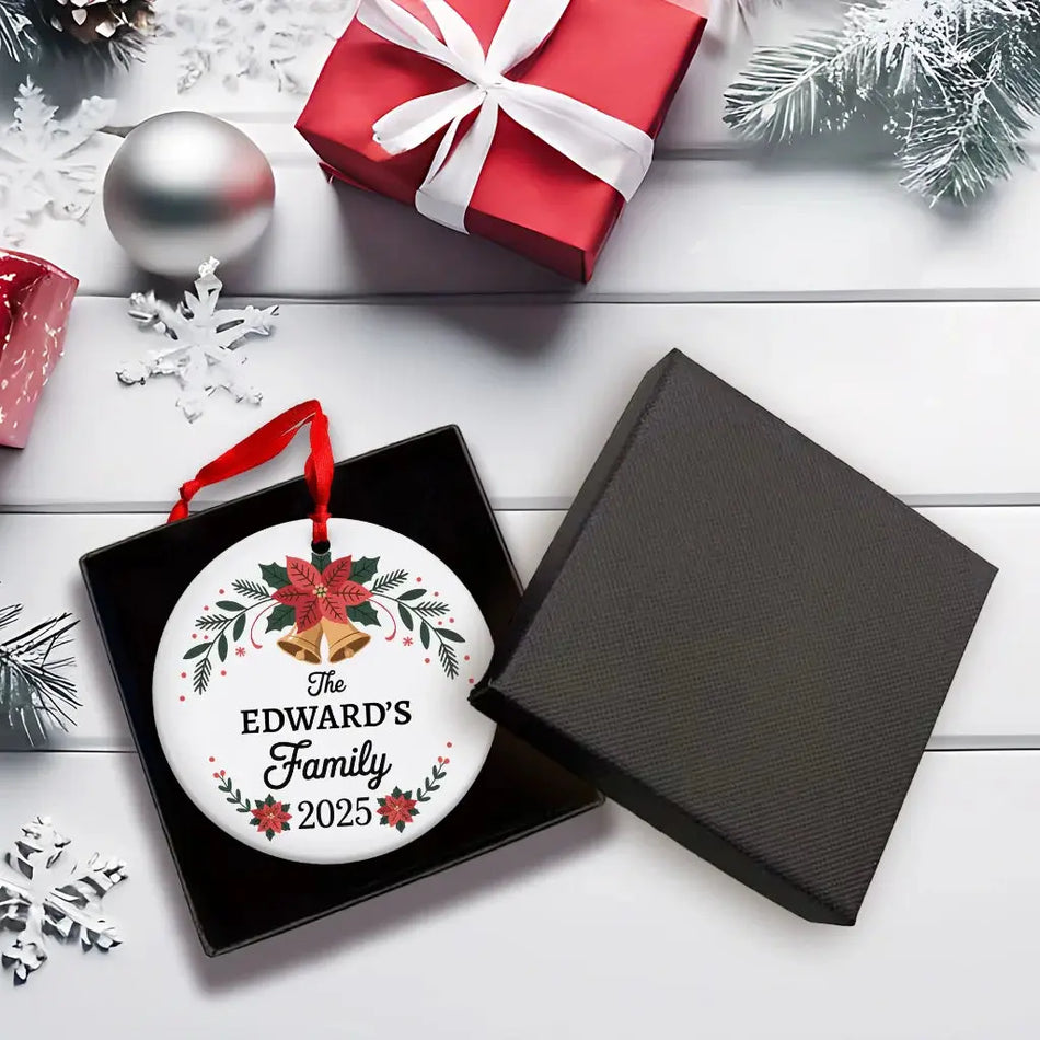 Personalised Our Family Name Bauble