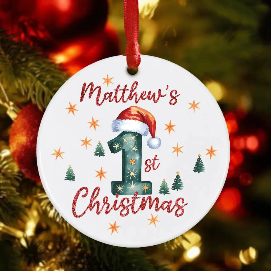 Baby's 1st Christmas Ceramic Bauble