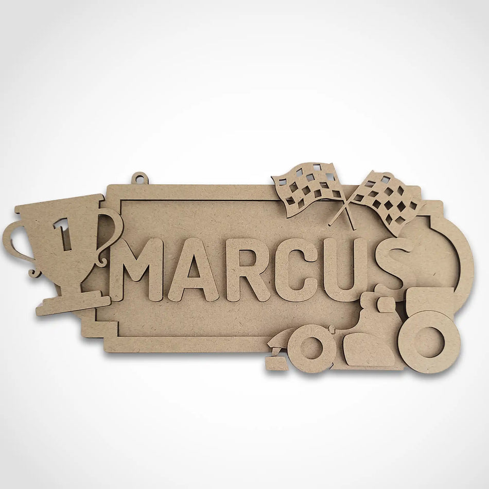 Personalised Formula 1 Name Sign