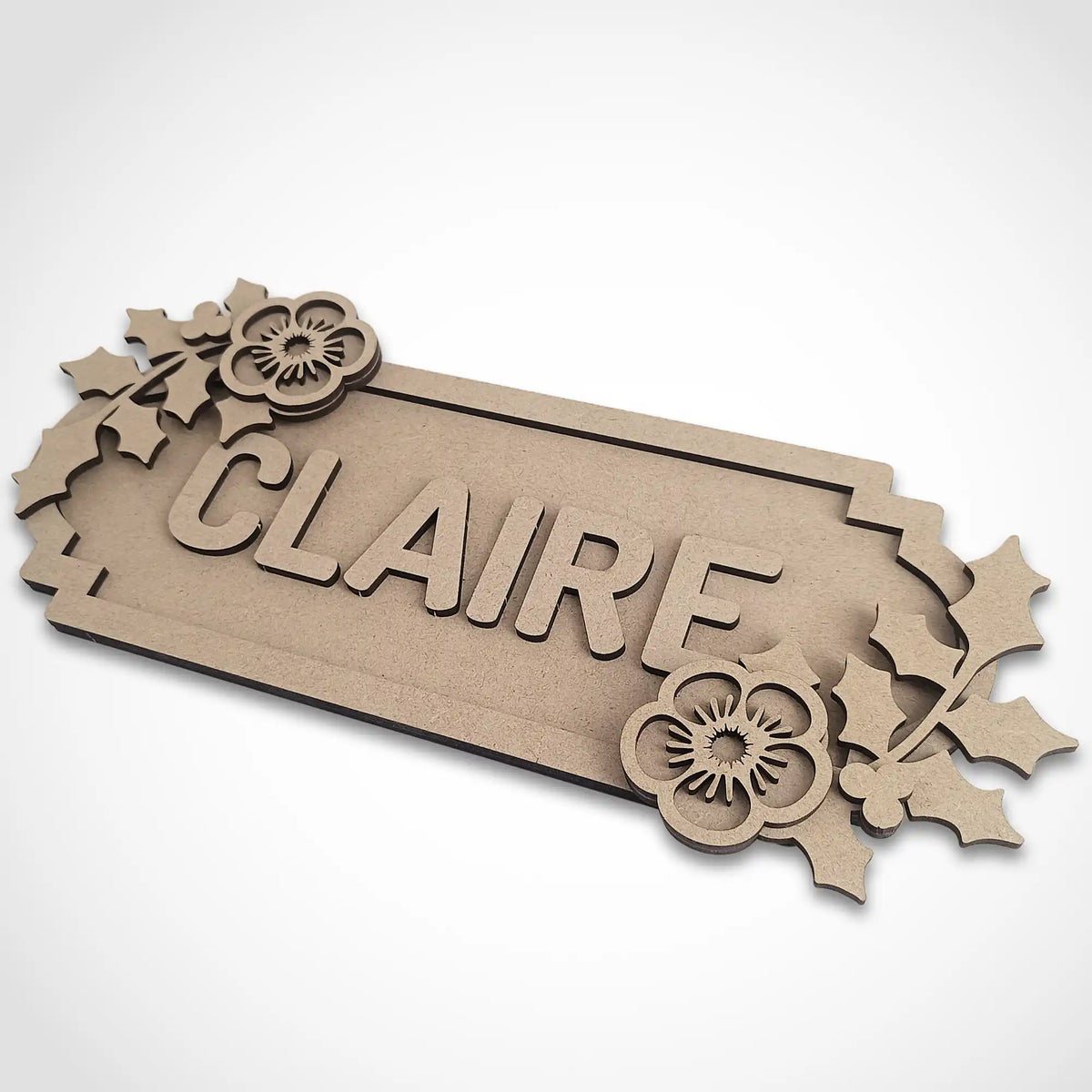 personalised holly name sign
