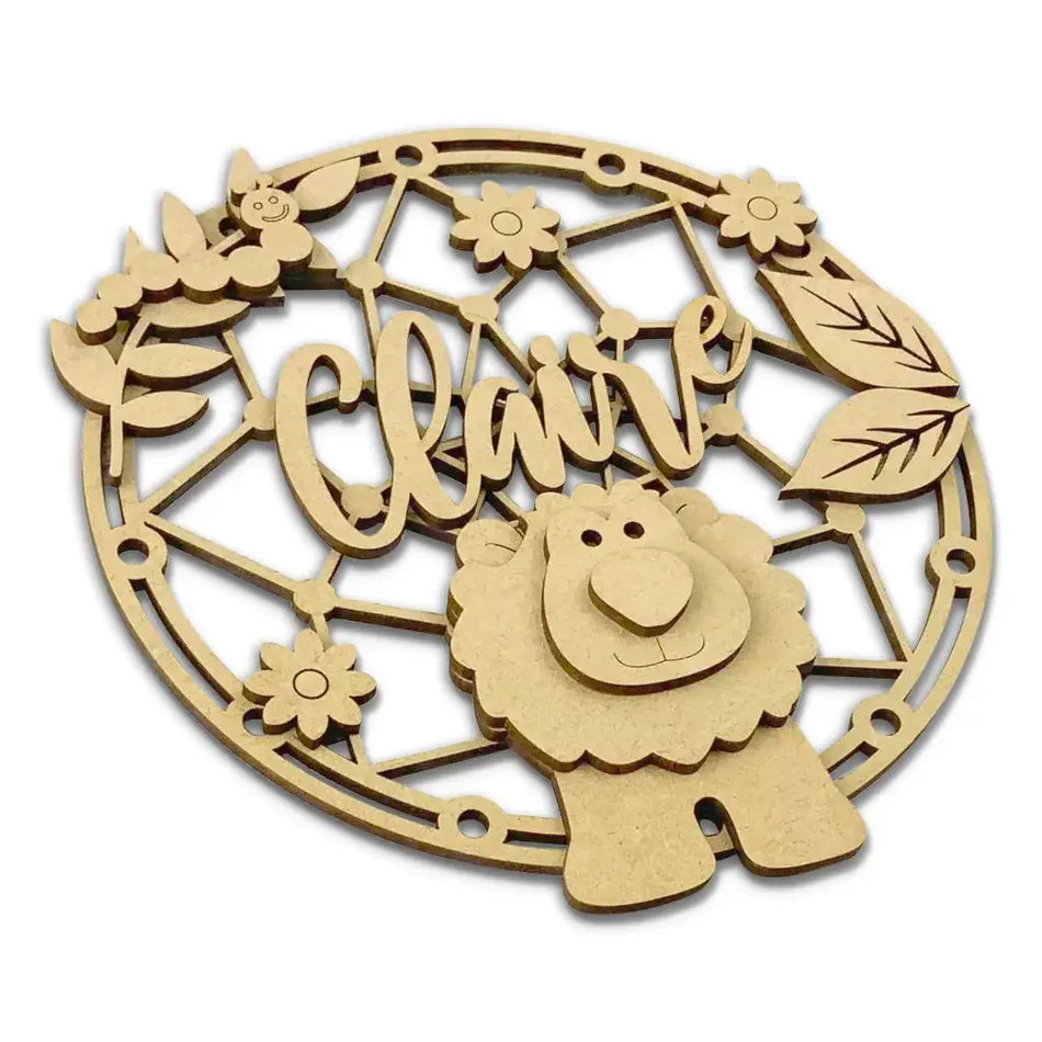wooden dreamcatcher jungle theme
