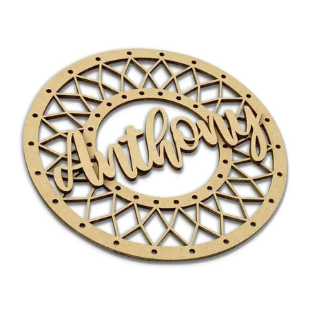 Personalised wooden decorative wall art