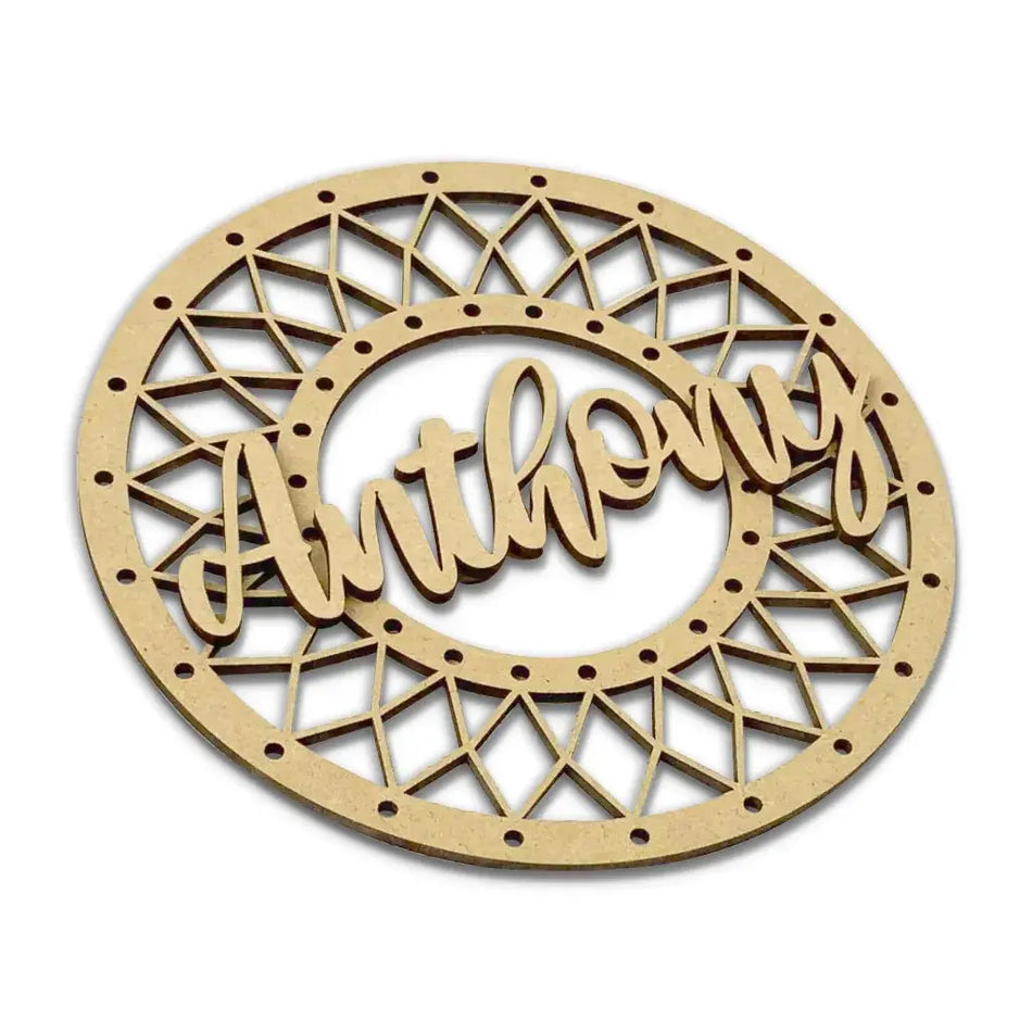 Personalised wooden decorative wall art