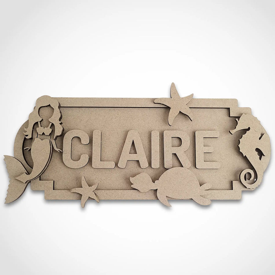 Personalised Mermaid Name Sign