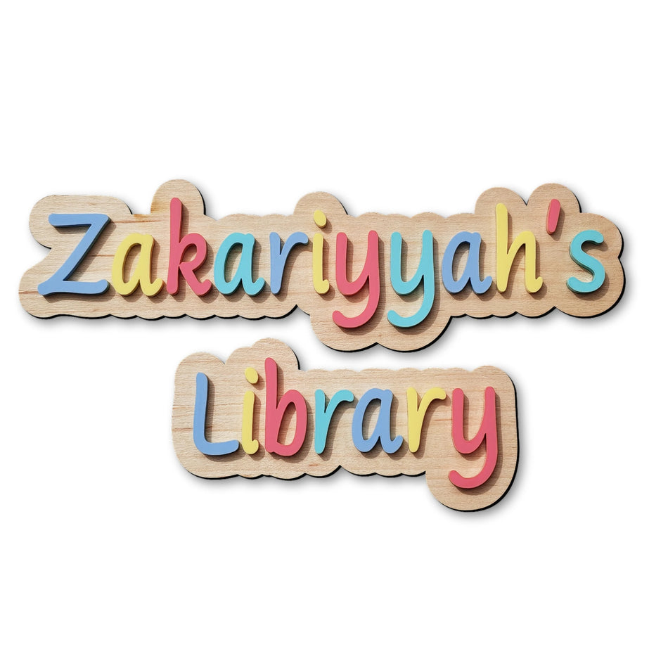 Rainbow Personalised Name Sign