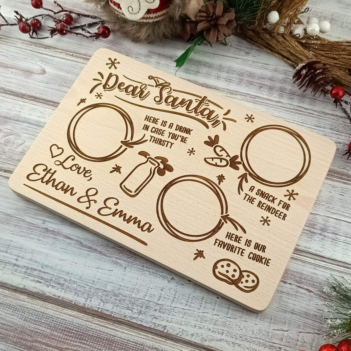Personalised Engraved Dear Santa Board
