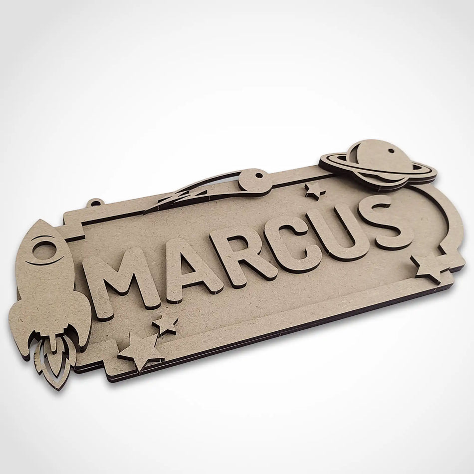 Personalised Space Themed Name Sign