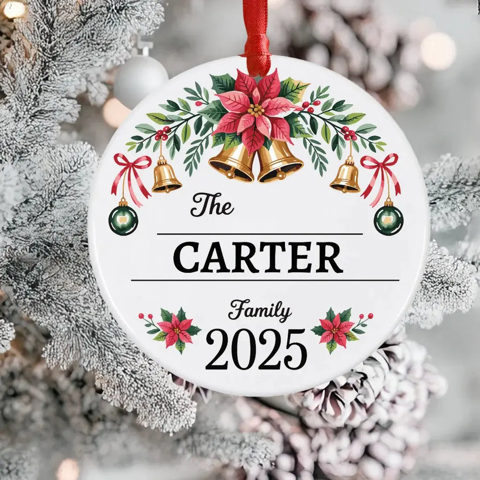 Personalised Family Name Bauble
