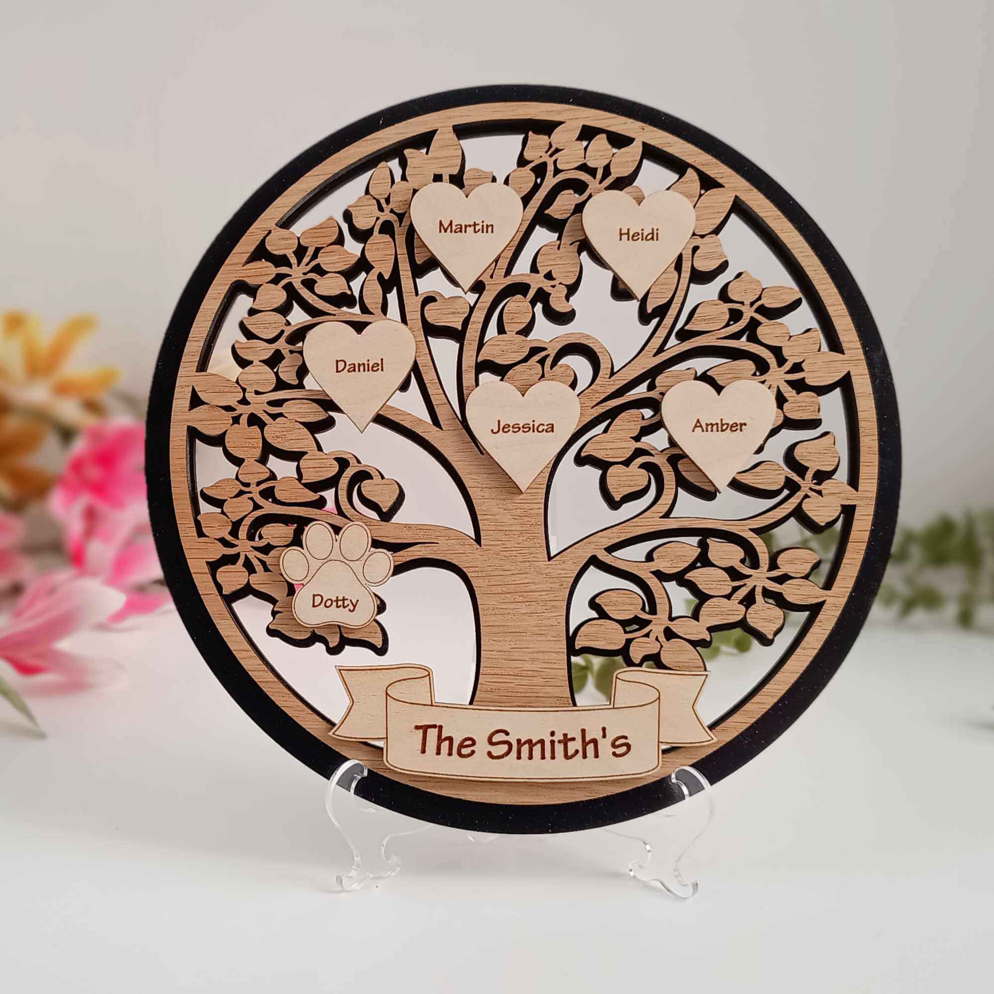 Personalised Tree of Life - Celebrating Your Roots with a Custom Sign