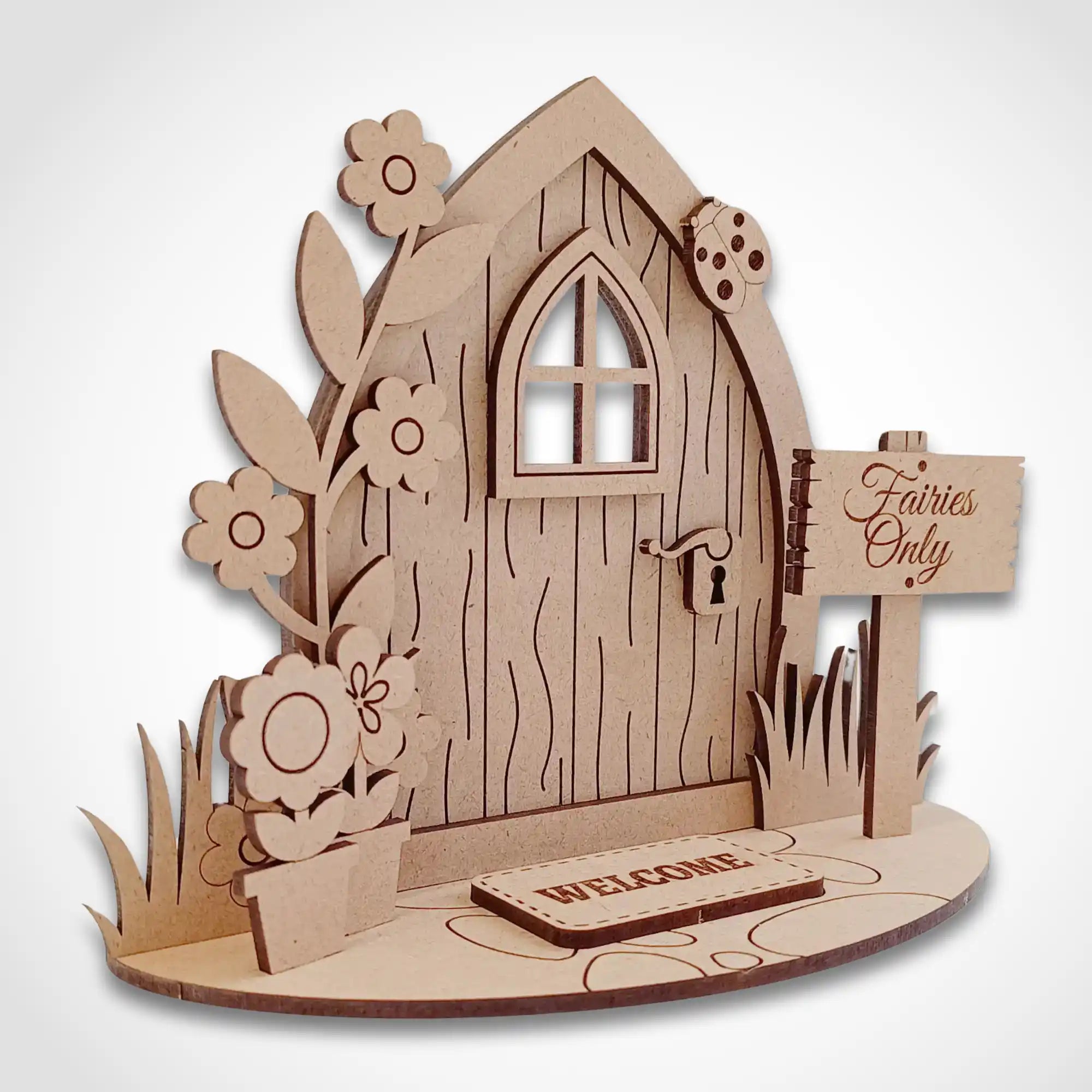 Freestanding pointed fairy door
