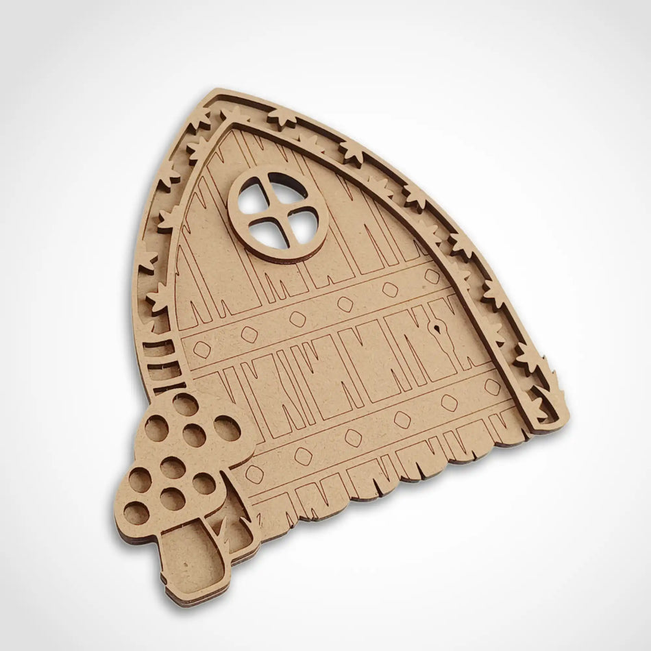 Pointed Fairy Door Craft Kit with Toadstools