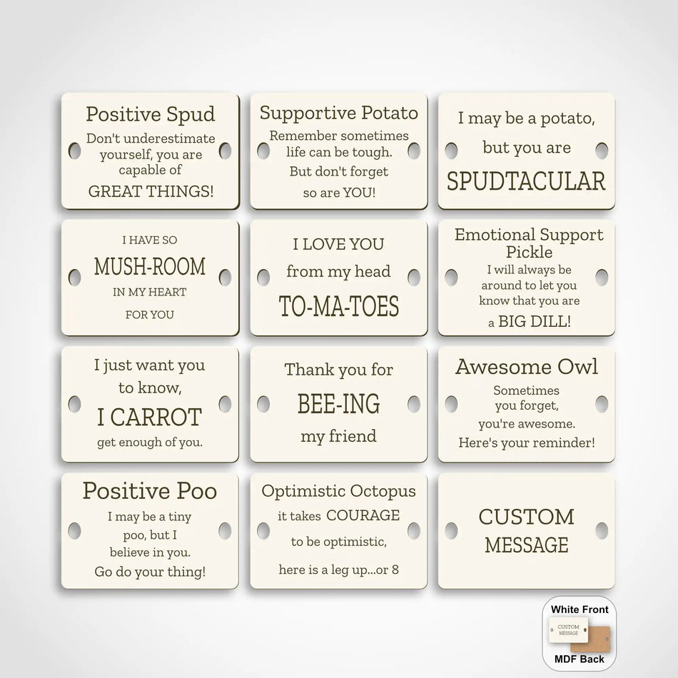 Positive Potato Engraved Signs