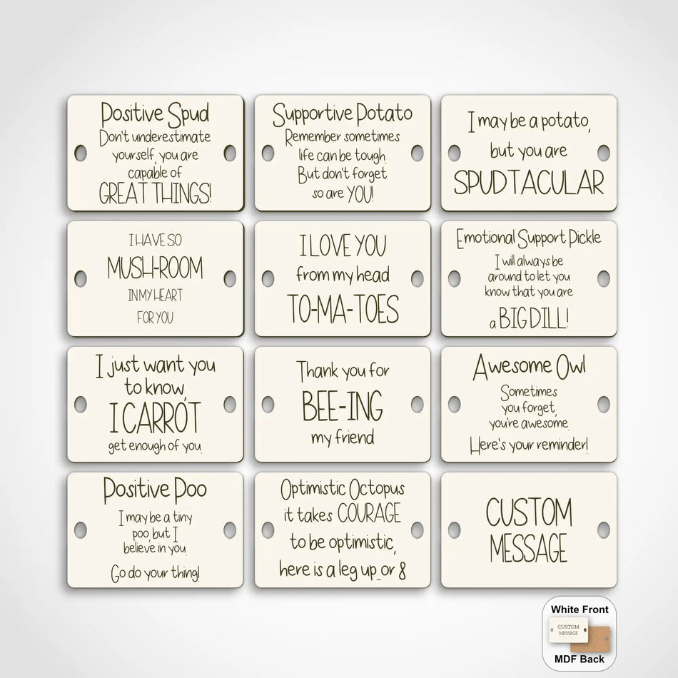 Positive Potato Engraved Signs