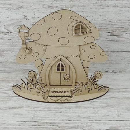 toadstool fairy house video
