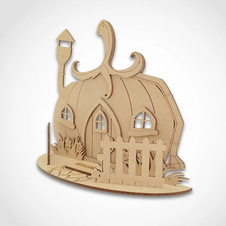 Freestanding Pumpkin Fairy House