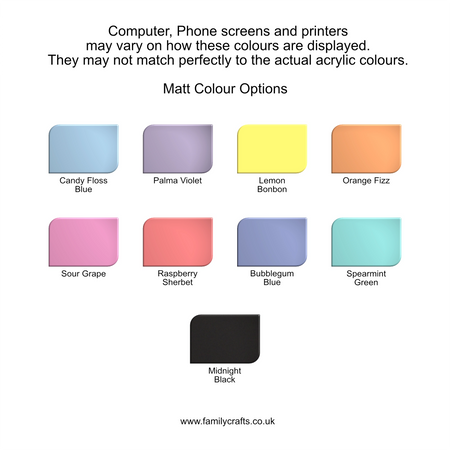 Rattan acrylic colour swatch