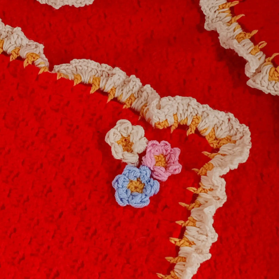 Handmade Crocheted Blanket with Hood