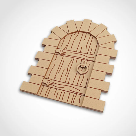 Layered Fairy Door Craft Kit with Woodgrain