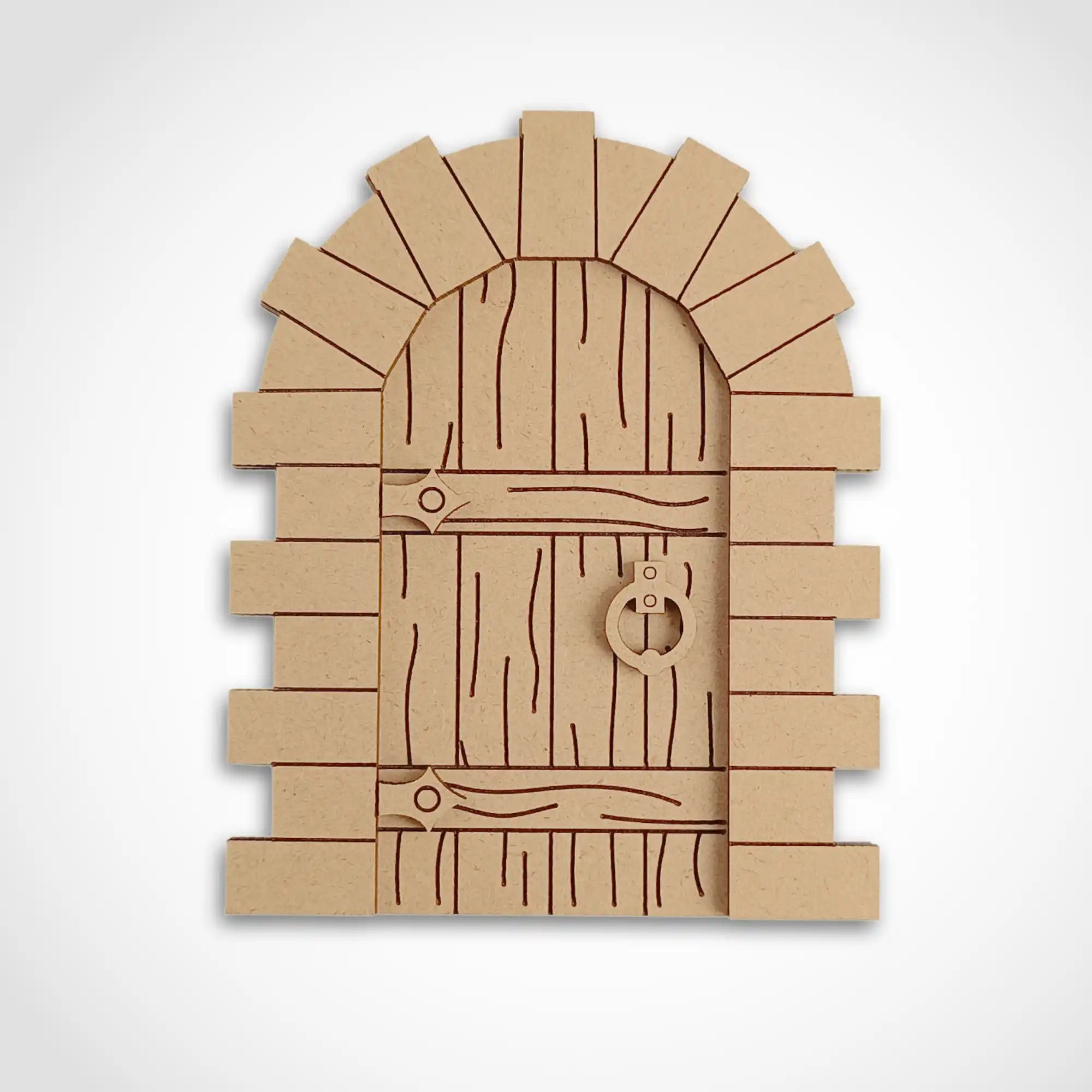 Medieval Fairy Door Craft Kit with Woodgrain