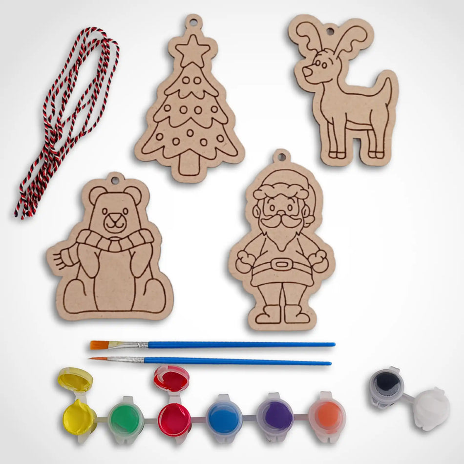 Christmas Painting Craft Kit - Festive Baubles