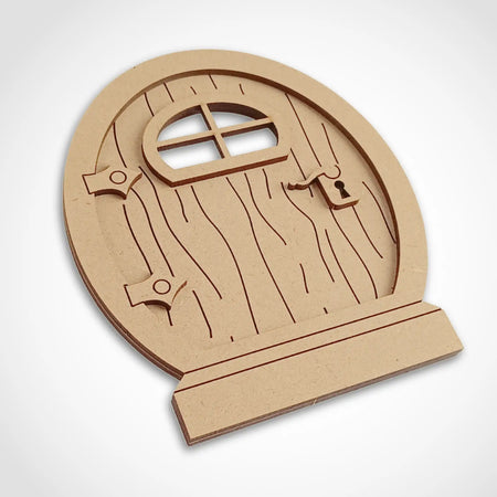 Stone Arch Layered Fairy Door Craft Kit with Woodgrain