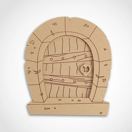 Stone Arch Fairy Door Craft Kit with Woodgrain