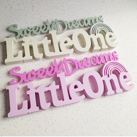 Freestanding Sweet Dreams Little One Nursery Decor
