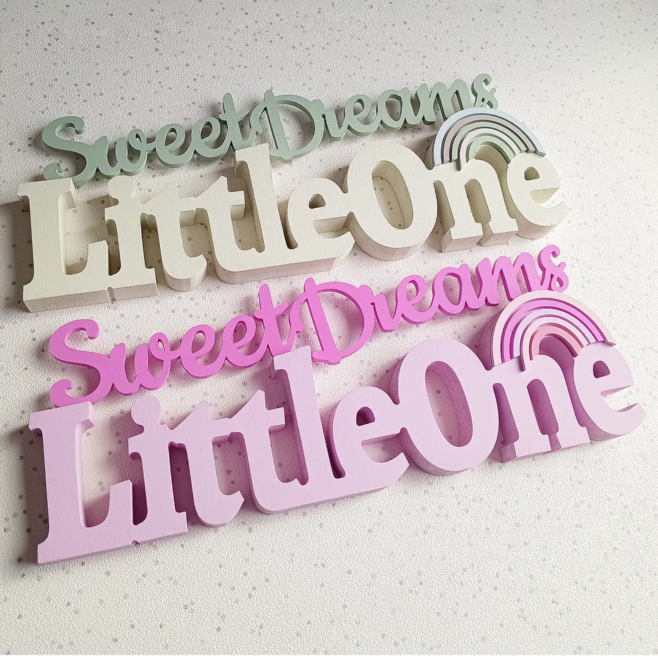 Freestanding Sweet Dreams Little One Nursery Decor