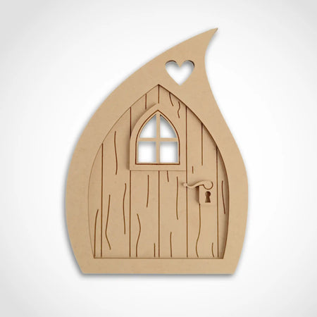 Teardrop Fairy Door Craft Kit with Woodgrain