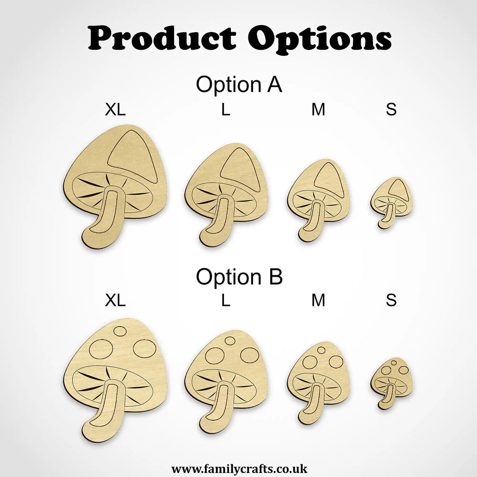 Toadstool Craft Shapes