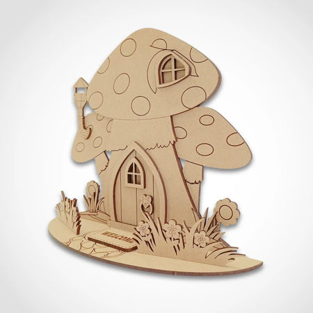 Freestanding Toadstool Fairy House Kit