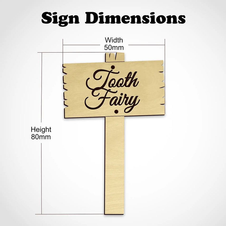 Tooth Fairy Garden Sign Posts