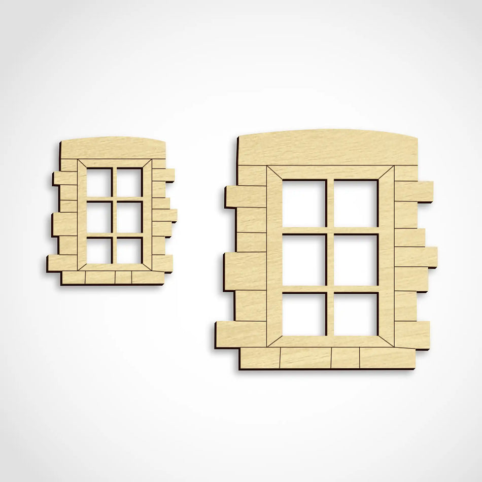 Fairy House Tudor Style Windows