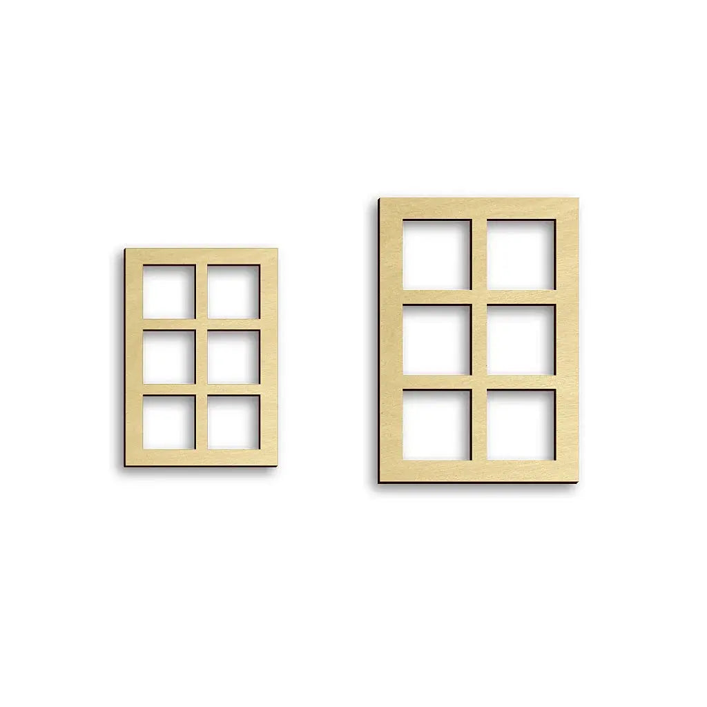 tudor style fairy door windows