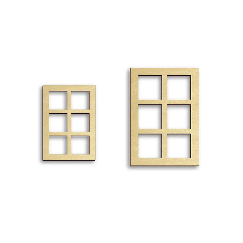 tudor style fairy door windows