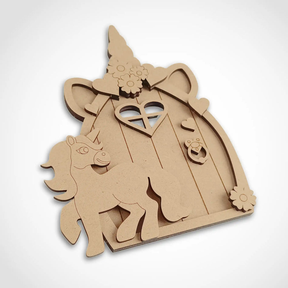 Unicorn Layered Fairy Door Craft Kit
