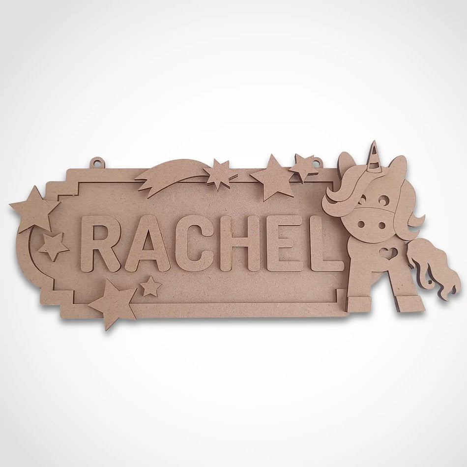 Personalised Unicorn Name Sign