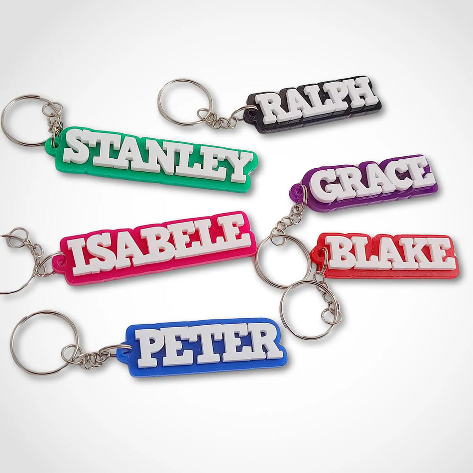 Personalised Acrylic Word Keyring