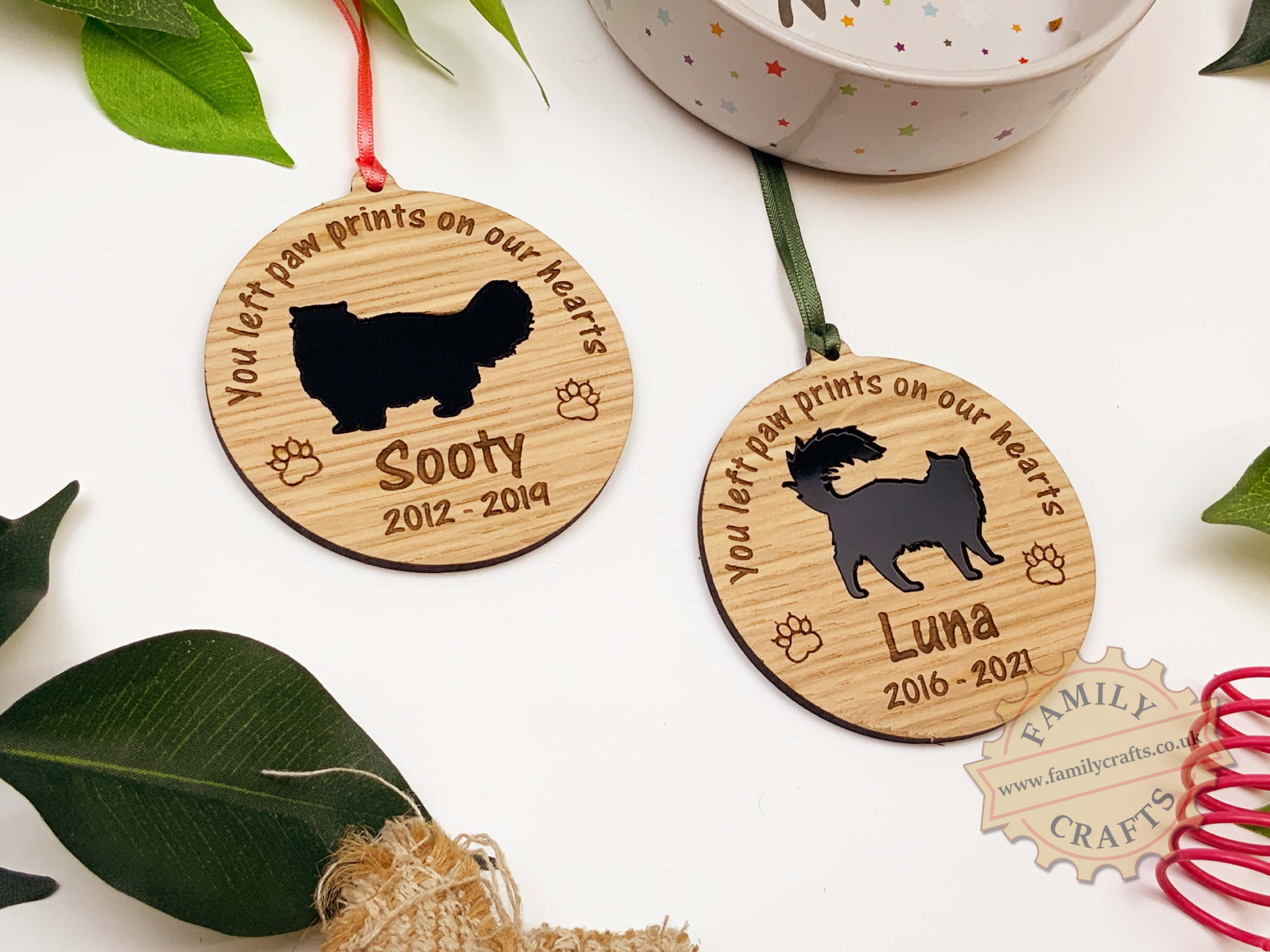 Personalised Cat Memorial Ornament