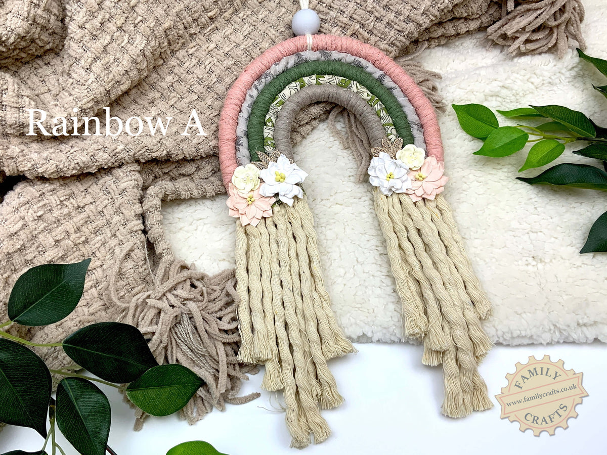 Handmade Macramé Rainbow