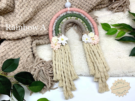 Handmade Macramé Rainbow