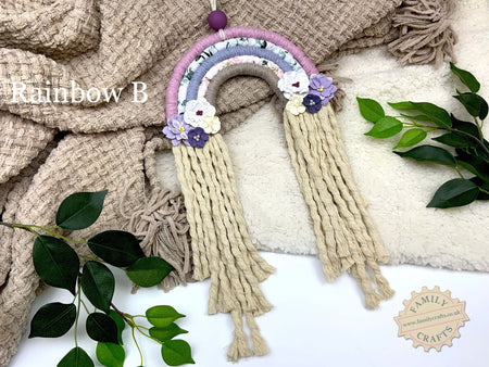 Macramé Rainbow Decoration